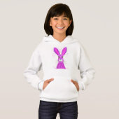 Cute roze konijnenkonijn hare waterverf girly (Voorkant volledig)