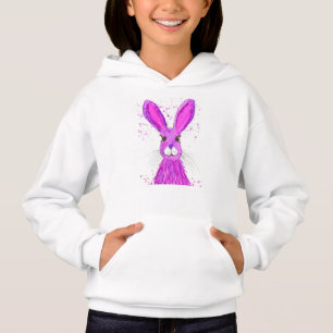 Cute roze konijnenkonijn hare waterverf girly