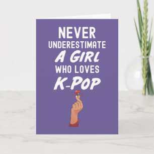Cute Roze Kpop Kaarten Voor Meisjes