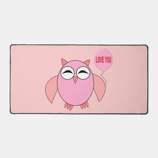 Cute roze liefde je baart bureaumat (Voorkant)