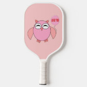 Cute roze liefde je baart pickleball paddle (Achterkant)
