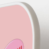 Cute roze liefde je baart pickleball paddle (Links Detail)