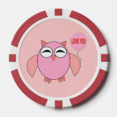 Cute roze liefde je baart poker chips (Voorkant)