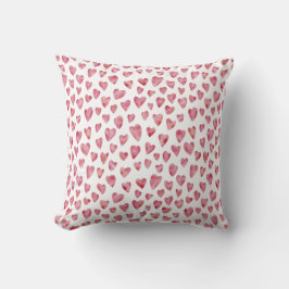 Cute Roze Liefdeshartpatroon Kussen