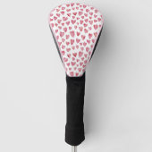 Cute roze Love Heart Patroon Golfheadcover (Voorkant)