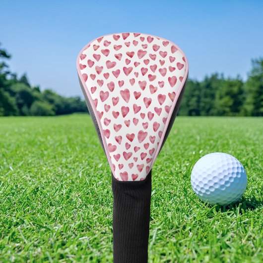 Cute roze Love Heart Patroon Golfheadcover