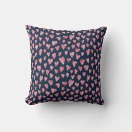Cute roze Love Heart-patroon Kussen
