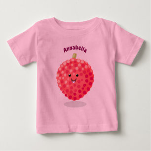 Cute roze lychee cartoon afbeelding