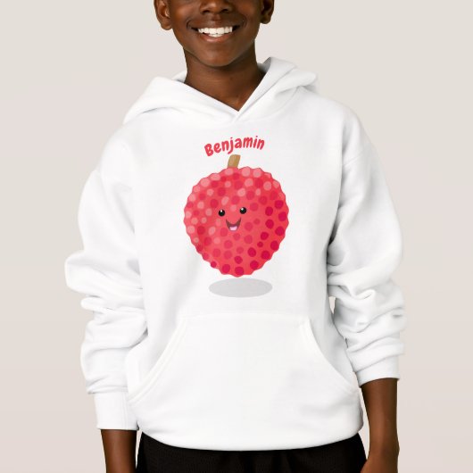 Cute roze lychee cartoon afbeelding (Voorkant)