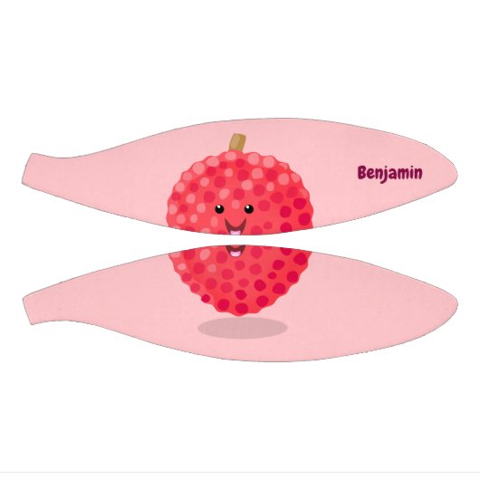 Cute roze lychee cartoon afbeelding basketbal (Panelen)