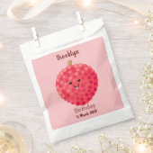 Cute roze lychee cartoon afbeelding bedankzakje (Geknipt)