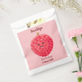 Cute roze lychee cartoon afbeelding bedankzakje (Gezegeld)