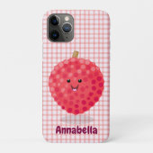 Cute roze lychee cartoon afbeelding Case-Mate iPhone case (Achterkant)