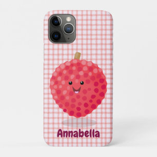 Cute roze lychee cartoon afbeelding Case-Mate iPhone case