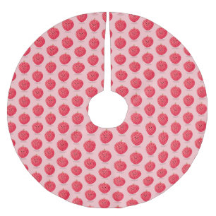 Cute roze lychee cartoon afbeelding kerstboom rok