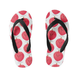 Cute roze lychee cartoon afbeelding kinder teenslippers