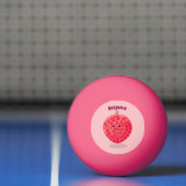 Cute roze lychee cartoon afbeelding pingpongbal (Net)