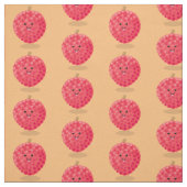Cute roze lychee cartoon afbeelding stof (Swatch)