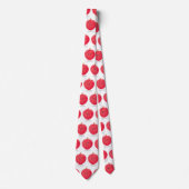 Cute roze lychee cartoon afbeelding stropdas (Voorkant)
