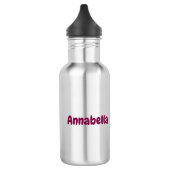 Cute roze lychee cartoon afbeelding waterfles  (Links)