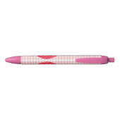 Cute roze lychee cartoon afbeelding zwarte inkt pen (Achterkant)