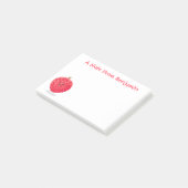 Cute roze lychee cartoon illustratie post-it® notes (Schuin)