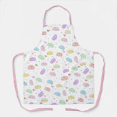Cute roze macro's Harten All-Over Print Apron Schort (Voorkant)