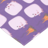 Cute roze marshmallows by kamp fire cartoon tafelkleed (Gekanteld)