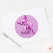 Cute roze Meow Tiger Cat Stickers (Envelop)