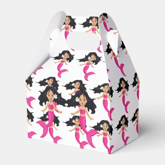 Cute roze mermaid Thunder_Cove Bedankdoosjes (Achterkant)