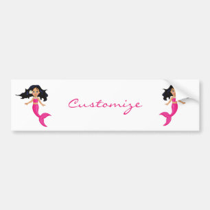 Cute roze mermaid Thunder_Cove Bumpersticker