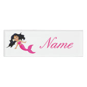 Cute roze mermaid Thunder_Cove Naambadge (Voorkant)