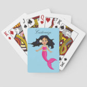 Cute roze mermaid Thunder_Cove Pokerkaarten (Achterkant)
