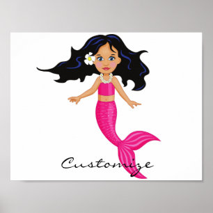 Cute roze mermaid Thunder_Cove Poster