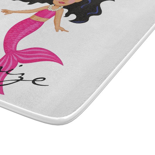 Cute roze mermaid Thunder_Cove Snijplank (Hoek)