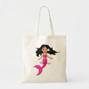 Cute roze mermaid Thunder_Cove Tote Bag