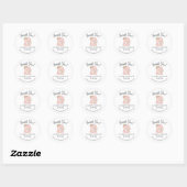 Cute Roze Mixer Bakkerij Bedankt Sticker (Vel)