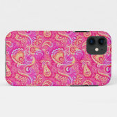 Cute roze naadloze paisley Case-Mate iPhone case (Achterkant (horizontaal))