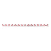 Cute roze naaigarend Button Satin Ribbon Satijnen Lint (Voorkant)
