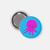 Cute Roze Octopus Magneet (Voorkant / Achterkant)