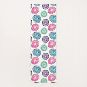 Cute roze paars blauw geode patroon gepersonalisee yogamat (Achterkant)