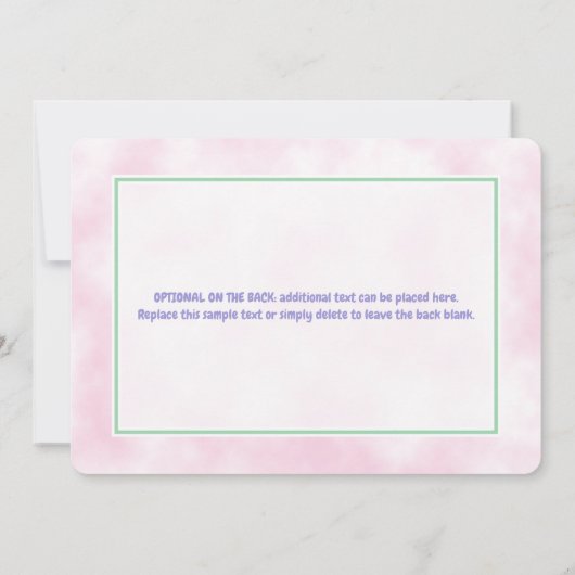 Cute Roze & Paarse Donut Groei Op Verjaardag Kaart (Achterkant)