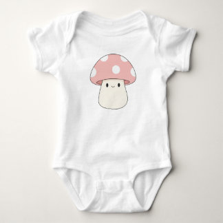 Cute Roze Paddenstoel Baby Bodysuit – Kawaii Toads