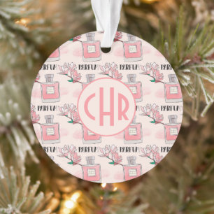 Cute roze parfums   Parfum   Floral   Monogram Ornament