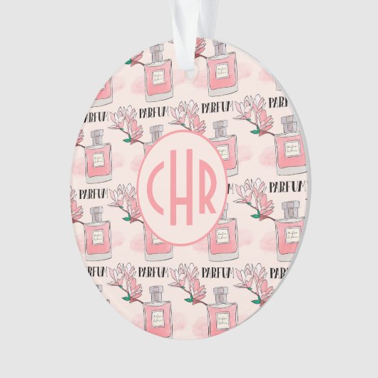 Cute roze parfums | Parfum | Floral | Monogram Ornament (voorkant)