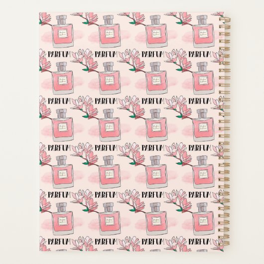 Cute roze parfums | Parfum | Floral | Monogram Planner (Achterkant)