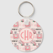 Cute roze parfums | Parfum | Floral | Monogram Sleutelhanger (Voorkant)