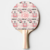 Cute roze parfums | Parfum | Floral | Monogram Tafeltennisbatje (Achterkant)