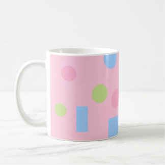 Cute Roze Pastel Stippen Verjaardags Inpakpapier Koffiemok