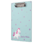 Cute roze, persoonlijk geïndividualiseerd magnetis klembord (Links)